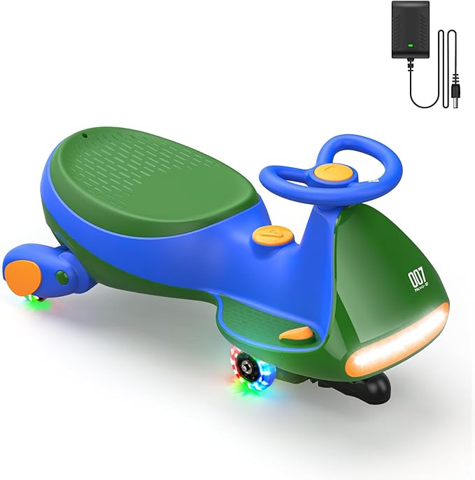 Carro Elétrico Infantil Com Pedal Acelerador, Bateria Recarregável Rodas Com Led ( Brinde Exclusivo + 2 Baterias Reserva)