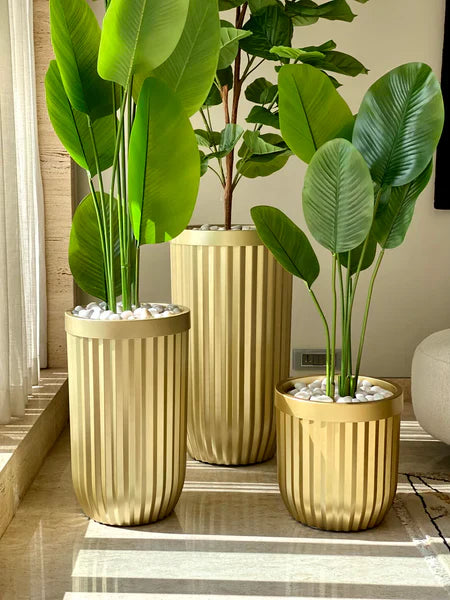 Vaso Decorativo Alto Padrão Para Plantas Inclui 3 Peças