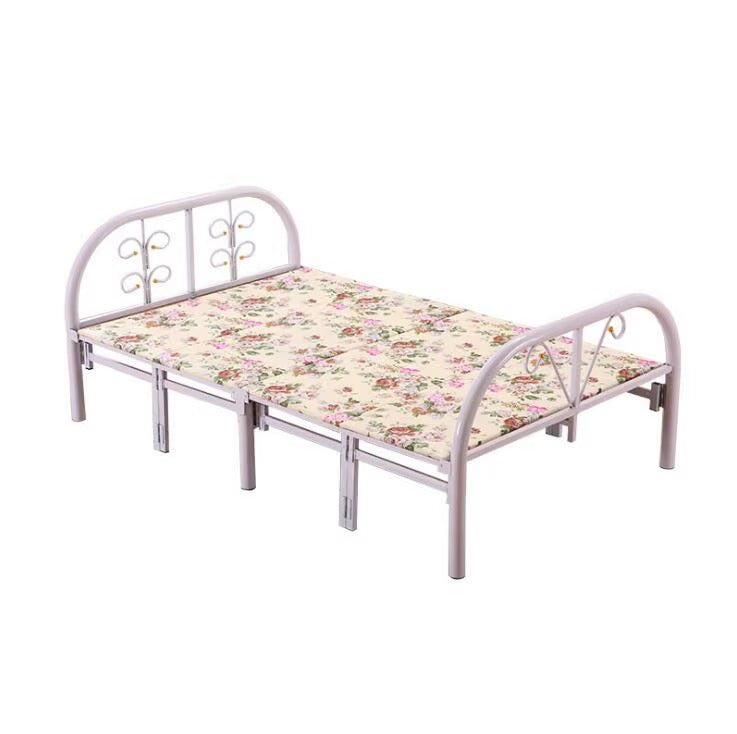 Cama Dobrável Doméstica Fácil De Dobrar Capacidade: 300 kg Cama Dobrável + Colchão