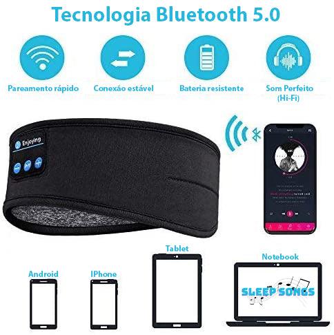 Tapa olho com fones de Ouvido Bluetooth - Sleep Songs